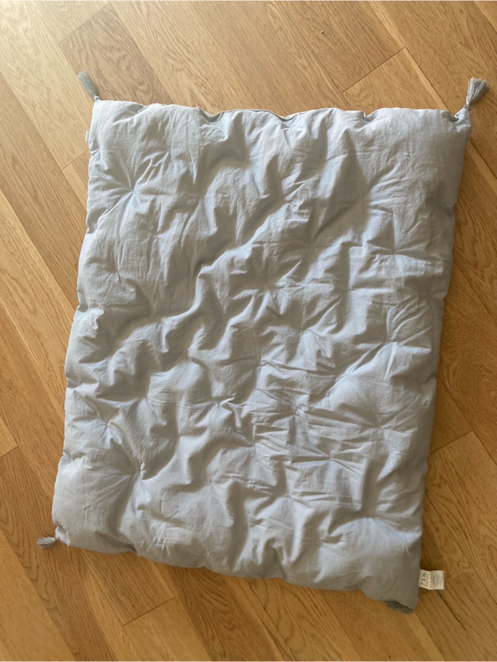 Quilted Baby Blanket - Light Gray